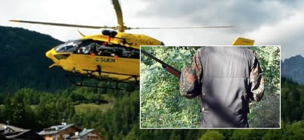 Momenti di paura per un cacciatore, è precipitato in una scarpata: in azione l'elisoccorso