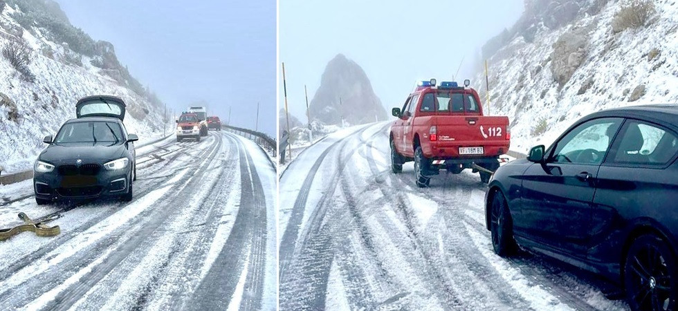 Maltempo, neve e ghiaccio sui passi: diverse auto senza equipaggiamento invernare bloccate