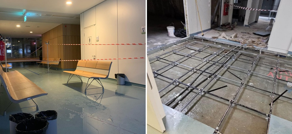 Problemi ad una tubatura, allagati alcuni spazi dell'ospedale: in azione i vigili del fuoco