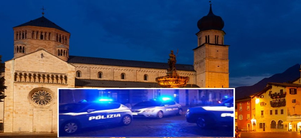 Trento, paura in Duomo: un uomo entra urlando e mette le mani sopra le candele