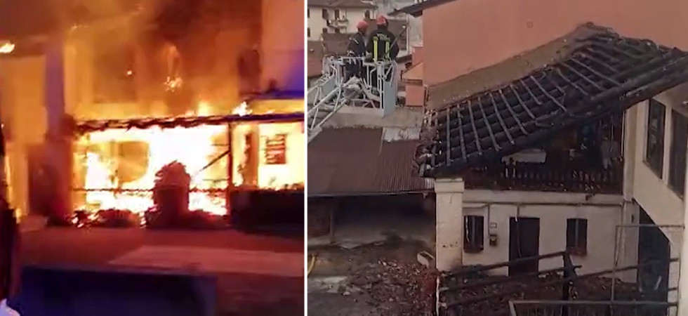 Tremendo incendio, le fiamme hanno distrutto un ristorante e un'abitazione: salvate le case vicine