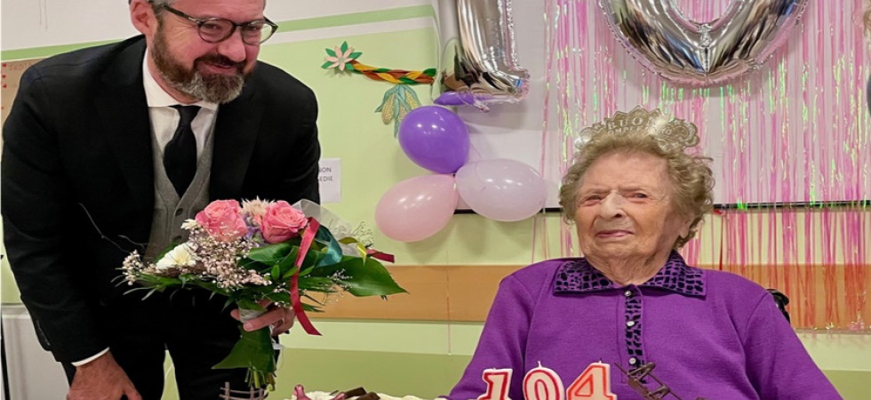 Nata il 2 novembre 1919, a Trento Letizia festeggia 104 anni fra lavoro a maglia, ricamo e l’uncinetto