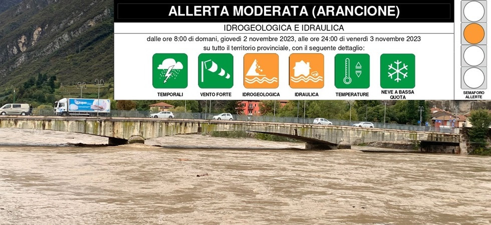 Maltempo, nuova allerta arancione in Trentino: ecco gli avvertimenti della Protezione civile