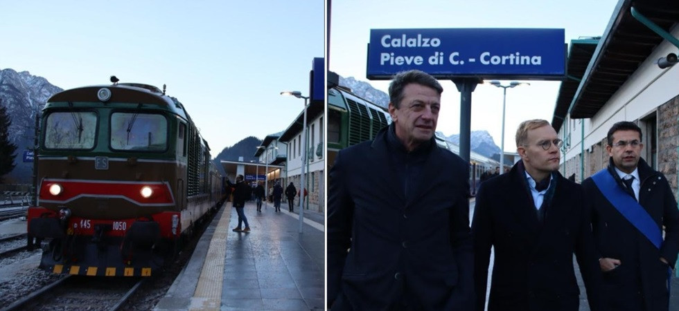 Dopo 12 anni torna il treno che collega Roma con il Cadore, Padrin