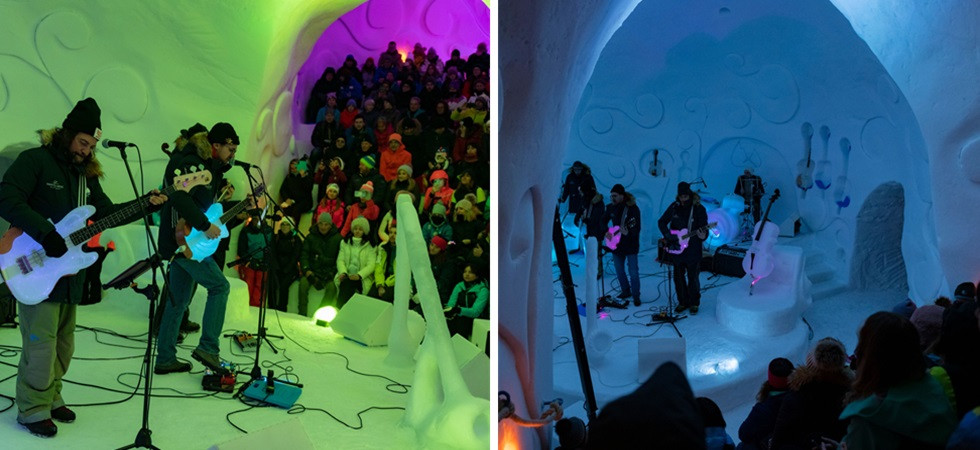Trentacinque concerti nel teatro igloo ai 2.600 metri di Ghiacciaio Presena: da giovedì 4 gennaio torna "Paradice Music"