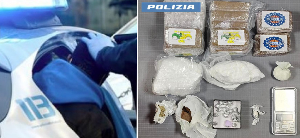 Nascondeva in cantina un chilo e mezzo di hashish e 10mila euro in contanti: arrestato un 47enne