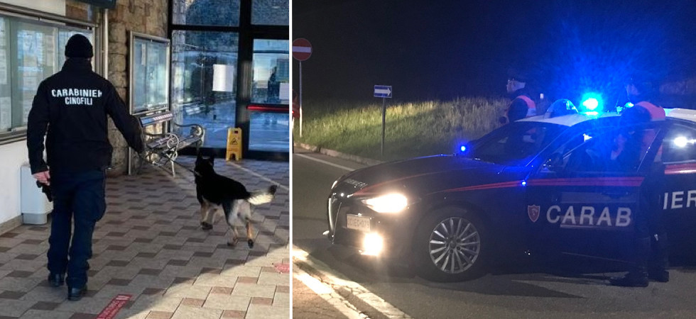 Beccati mentre fumano spinelli e con una dose di hashish nascosta in auto: 10 giovani segnalati e una patente ritirata