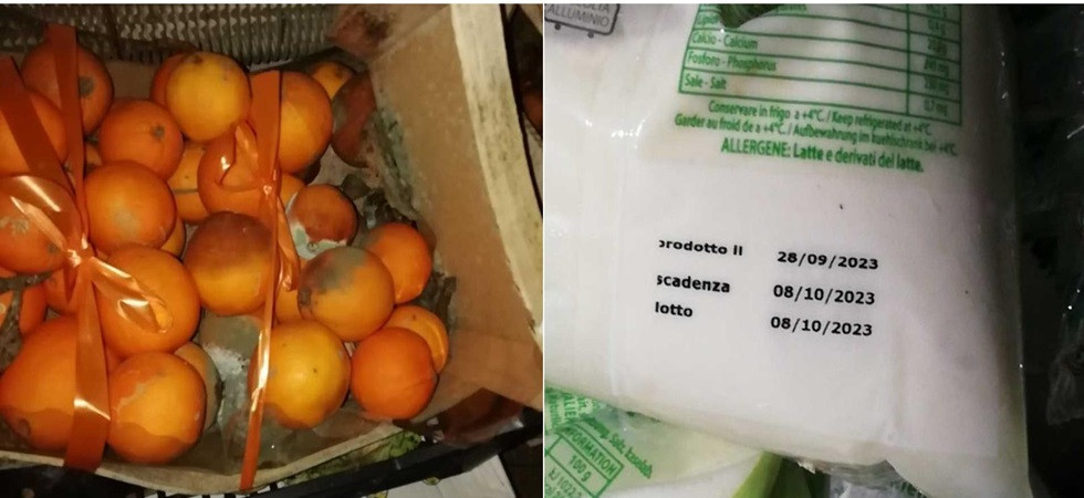Frutta, verdura e latticini scaduti o in stato di decomposizione, la Finanza sequestra 362 chili di prodotti alimentari