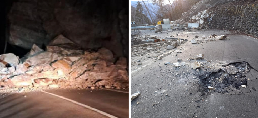 Frane in Trentino: un mese per riaprire al strada che attraversa la Val d'Astico