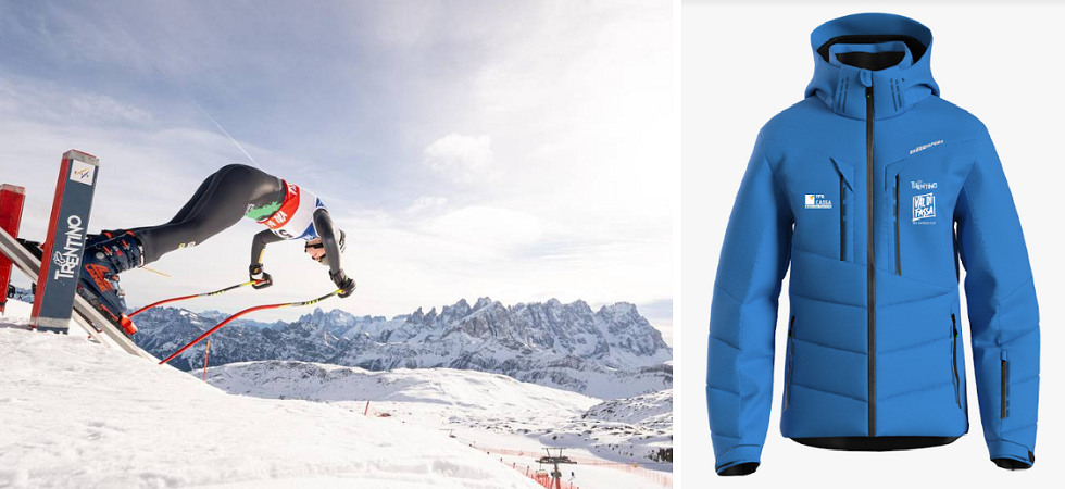 Ci vogliono 54 bottiglie di plastica per fare i nuovi giacconi del SuperG della Val di Fassa