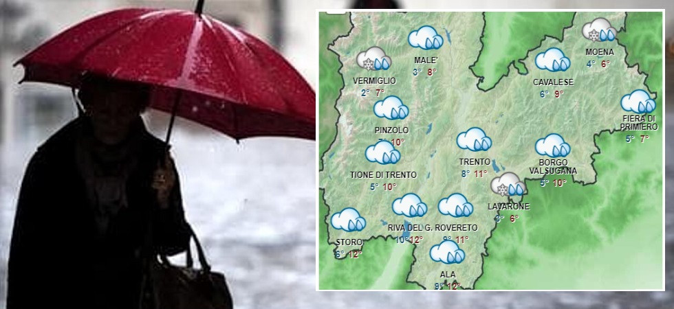 Maltempo, in arrivo due giorni di pioggia: la neve?