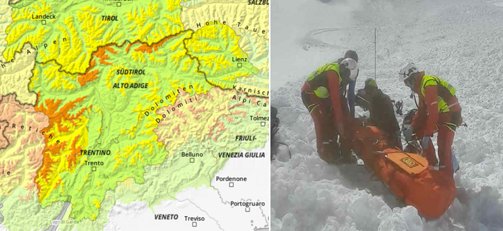 Due elicotteri e 30 soccorritori: recuperati i 3 scialpinisti travolti da una valanga