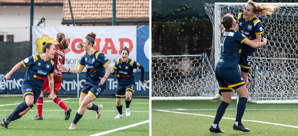 Il derby è gialloblù: il Trento Calcio Femminile piega il Südtirol grazie ai gol di Tomasi e Morleo e alle parate di