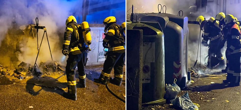 Diversi cassonetti a fuoco, si fa strada l'ipotesi di un piromane: in corso le indagini delle forze dell'ordine
