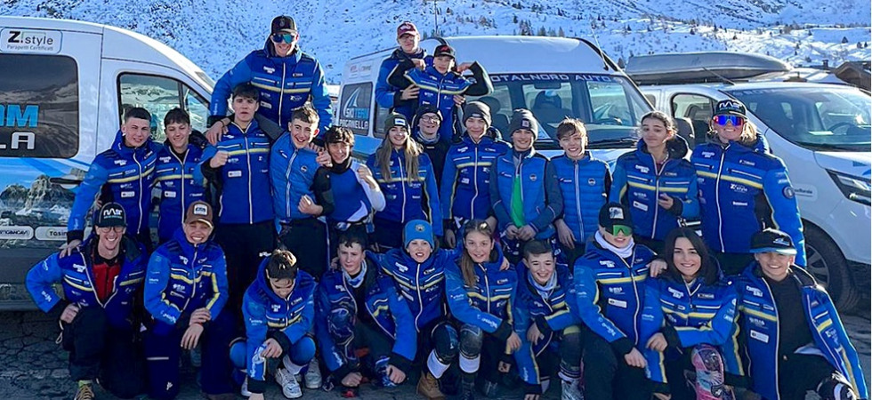 Foto Hollywood In Abruzzo non c'è neve e i campionati children di sci alpino traslocano sulla Paganella