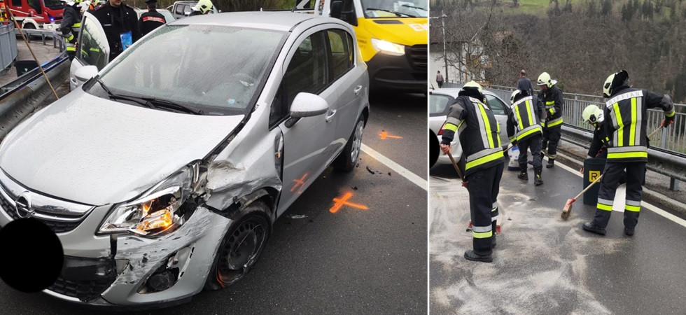 Perde il controllo dell'auto e si schianta contro un muro, una persona trasportata all'ospedale