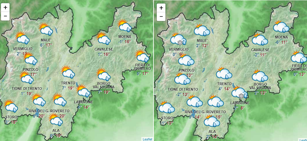Meteo, con il fine settimana piogge in arrivo in Trentino (e temperature in calo): ecco le previsioni