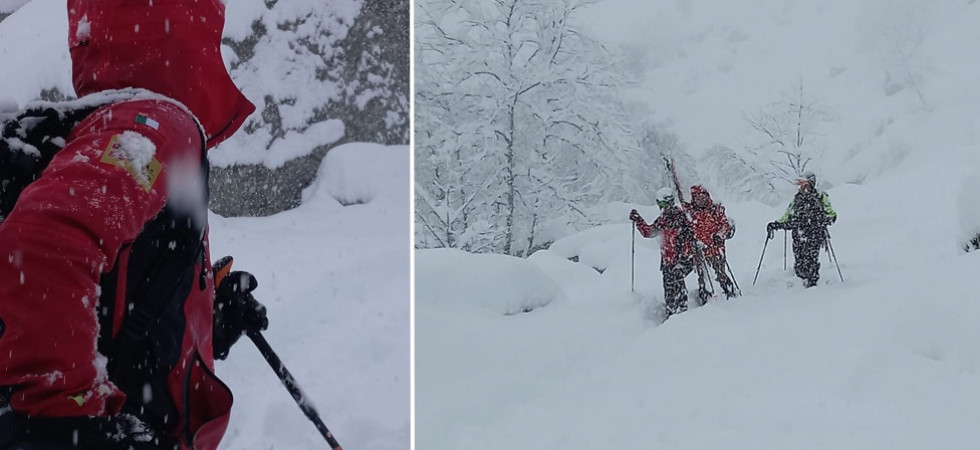 "Hanno compiuto un'imprudenza ma hanno imparato la lezione", soccorritori recuperano una coppia bloccata nella neve a quota