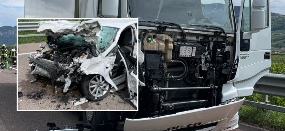 Terribile frontale auto - camion, è morto Ionel Ververes di 56 anni