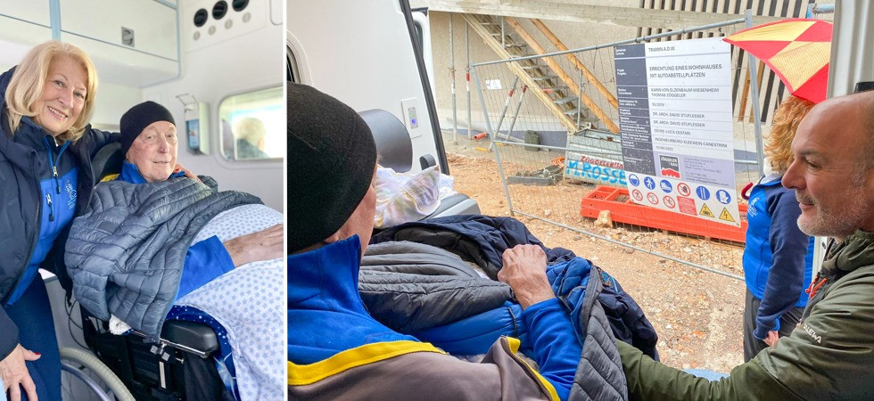 "Desiderava vedere per l'ultima volta un cantiere", i volontari realizzano il sogno dell'ex imprenditore Josef