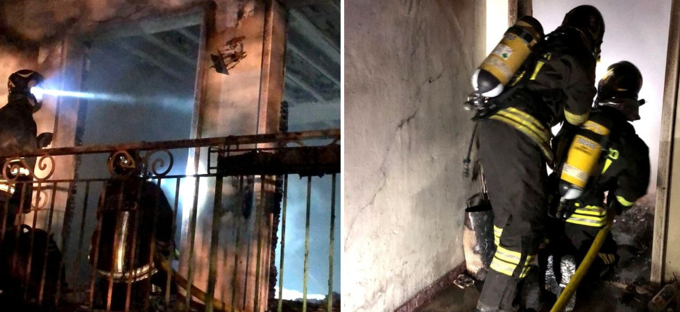 Le fiamme distruggono un appartamento, momenti di paura nella notte: una persona è rimasta ferita