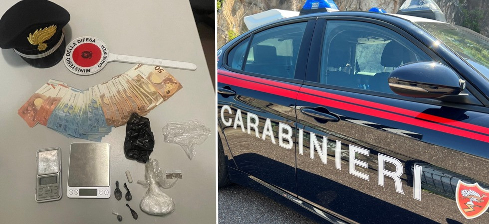Nascondevano la cocaina in un vano dietro alla lavatrice: denunciata una coppia di spacciatori