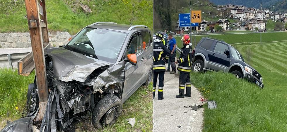 Violentissimo schianto frontale, due persone coinvolte: sul posto i soccorsi