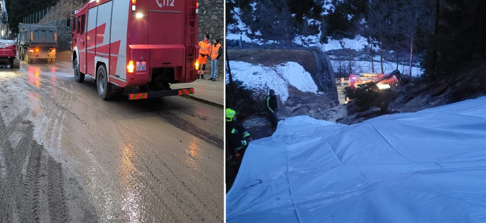 Allagamenti, smottamenti e colate di fango, danni da maltempo in tutto il Trentino Alto Adige: chiusa la statale del Caffaro