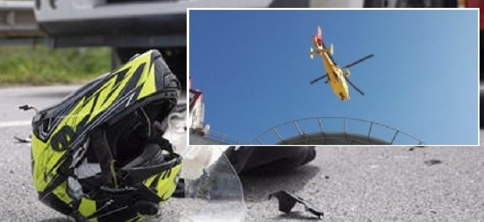 Perde il controllo della moto e si schianta contro un palo della luce: grave una 15enne elitrasportata all'ospedale di Trento