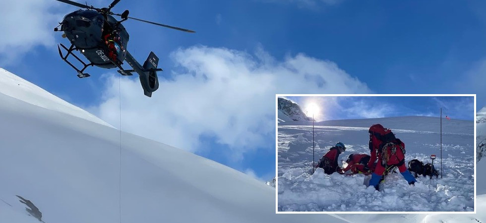 Rimangono sepolti dalla valanga ma i soccorritori non possono raggiungerli: ampio dispiegamento di forze in volo