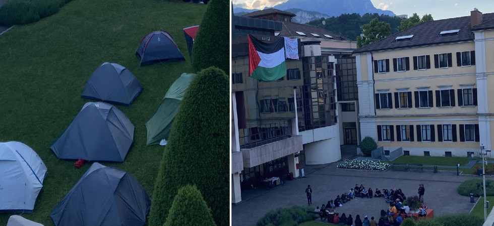 Tende e bandiera pro Palestina a Economia, il rettore: Temi su cui riflettere ma non condividiamo i modi usati