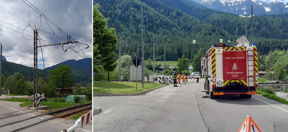 Un camion ha tranciato i cavi della ferrovia, treni bloccati nella tratta Malé - Mezzana: attivati gli autobus sostitutivi