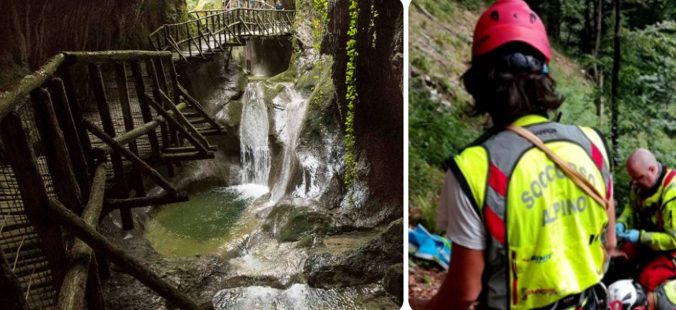 Mette male un piede e si infortuna alle grotte del Caglieron, 69enne trasportata in ospedale