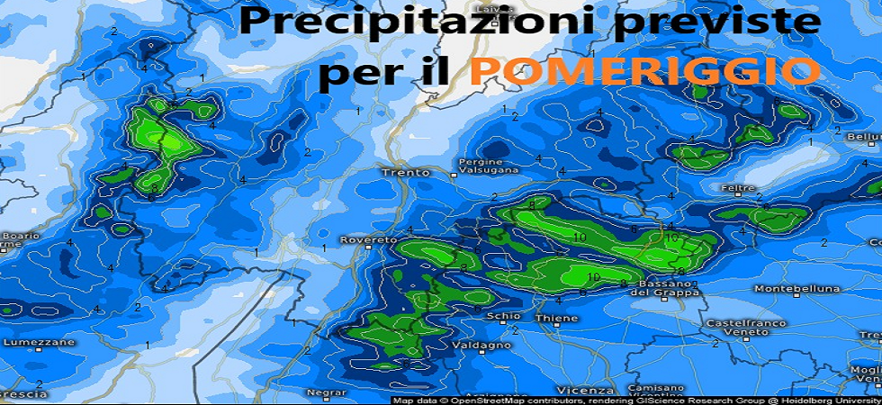 Torna la pioggia: giovedì la giornata peggiore