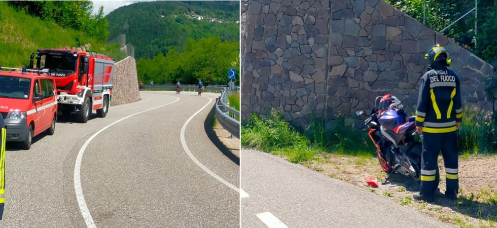 Perde il controllo della moto e si schianta contro un muro, motociclista di 28 anni trasportata in codice rosso all'ospedale
