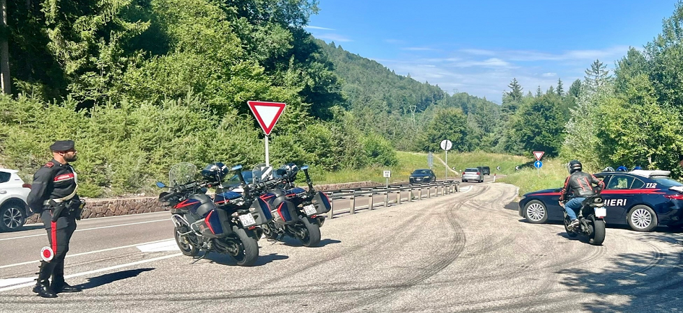 Controlli sui passi e sulle strade di collegamento ai luoghi di villeggiatura