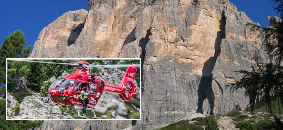 Incidente sulle Tofane, precipita per oltre 30 metri: in gravi condizioni un alpinista di 44 anni