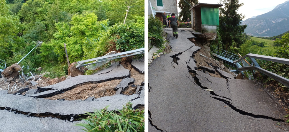 Cede la strada, ordinanza del sindaco: vietato il passaggio anche ai 9 residenti