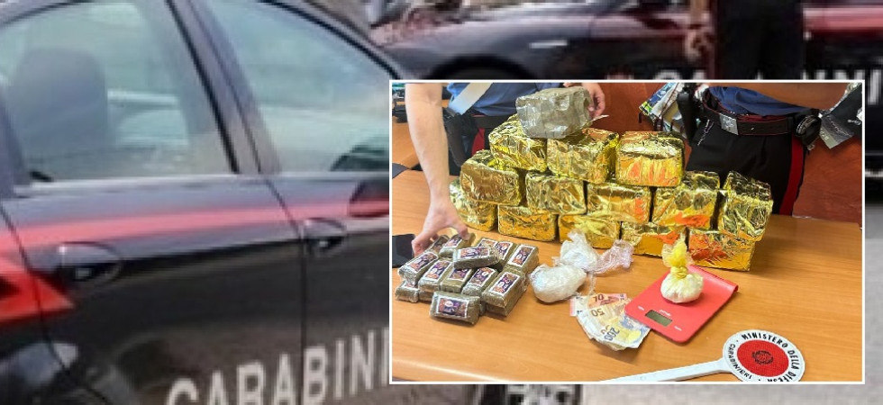 In soffitta nascondeva oltre 15 chili di droga, 27enne portato in carcere