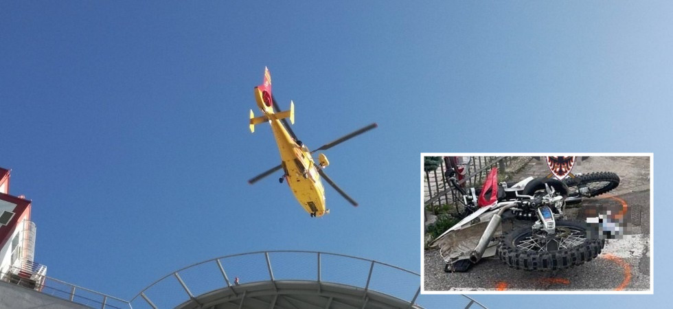 Si schianta con la moto contro un trattore: grave un 17enne