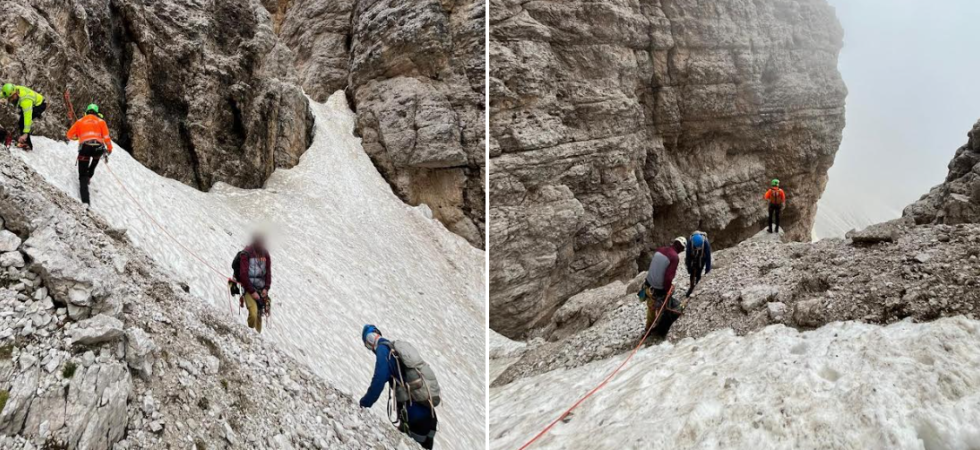 Si sveglia e trova un messaggio di aiuto dei vicini di camper rimasti incrodati al buio nella neve