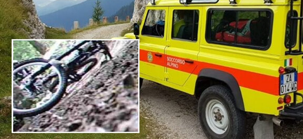 Perde il controllo della bici e finisce violentemente a terra
