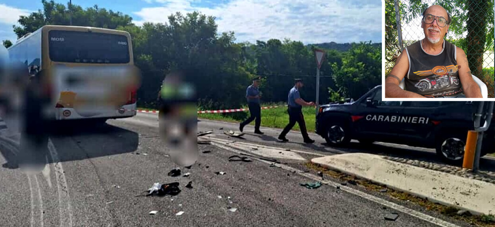 Con l'Harley Davidson si schianta frontalmente contro un autobus, morto Giampaolo Benvegnù