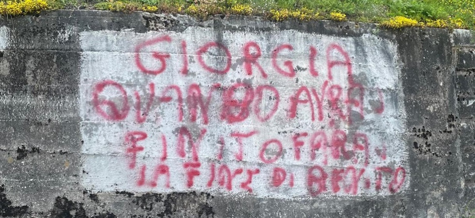 "Giorgia quando avrai finito farai la fine di Benito"