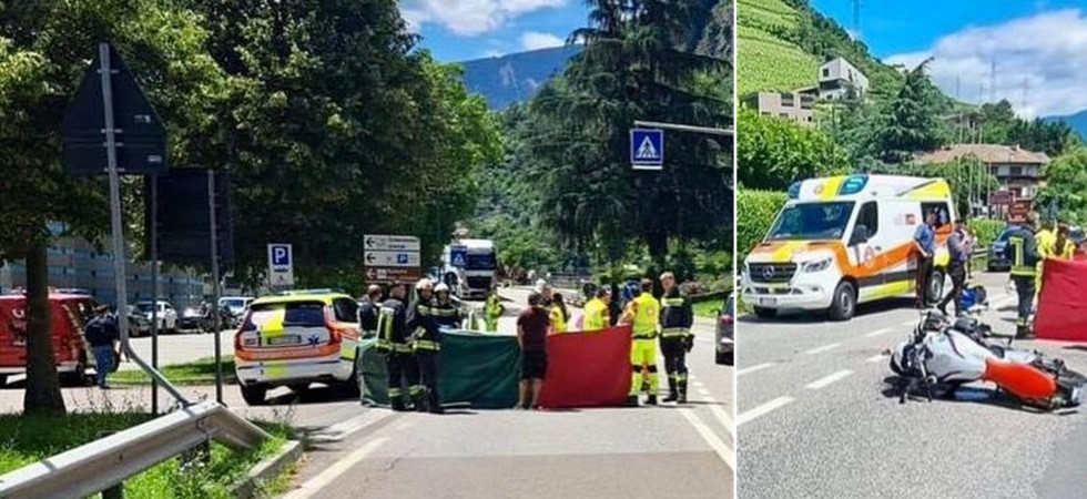 Violentissimo schianto moto - auto, Josef è morto a 72 anni scaraventato sull'asfalto