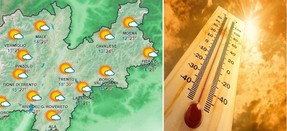 Torna il sole in Trentino, temperature in aumento: saliranno oltre i 30 gradi