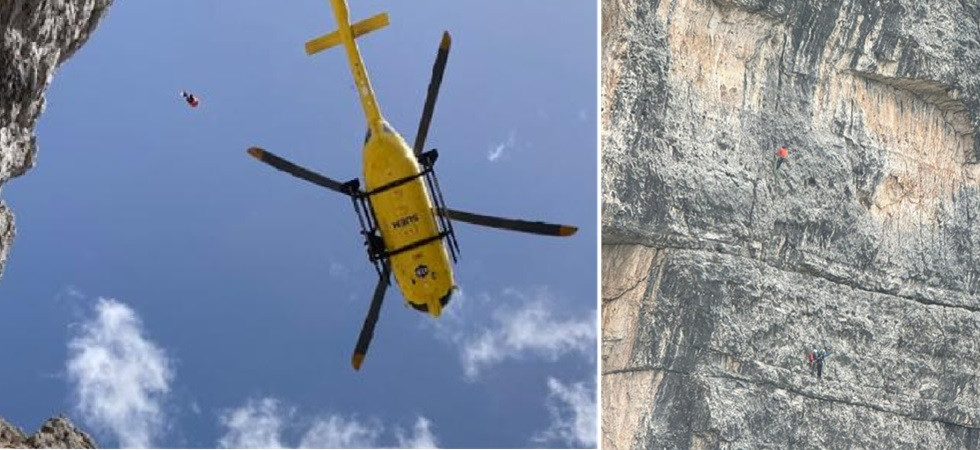 Colpita da un sasso, un'alpinista s'infortuna gravemente in parete