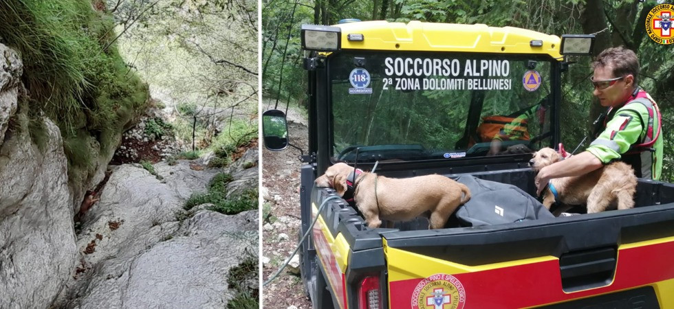 Va a caccia ma perde i cani e dopo giorni di ricerche chiede aiuto al Soccorso alpino
