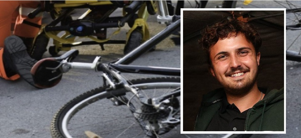 Cade dalla bici è sbatte violentemente la testa, non ce l'ha fatta Andreas Gallia di soli 19 anni