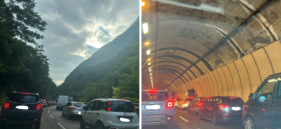 Incidente in tangenziale, quattro veicoli coinvolti: traffico in tilt sulle strade della città